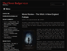 Tablet Screenshot of cleverbadger.net